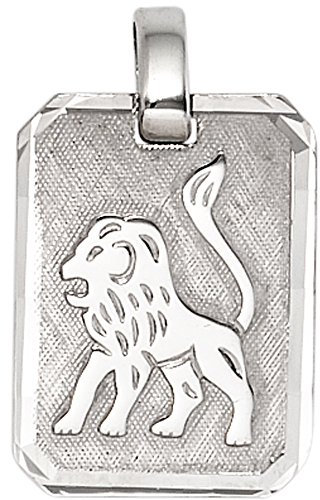 Jobo Anhänger Sternzeichen Löwe 925 Sterling Silber matt Sternzeichenanhänger