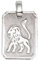 Jobo Anhänger Sternzeichen Löwe 925 Sterling Silber matt Sternzeichenanhänger