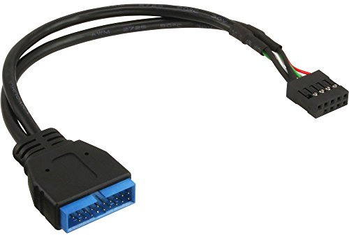 InLine 33449B USB 2.0 auf 3.0 Adapterkabel intern Mainboard 0,15m