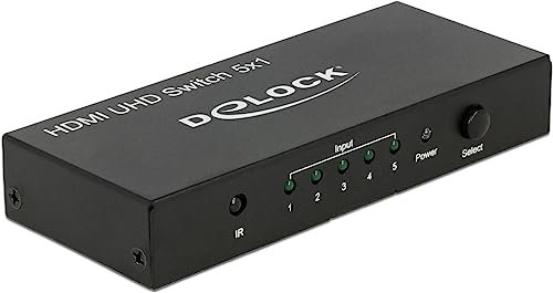 Delock Switch HDMI 5 in > 1 Out HDMI 4K UHD