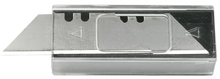 SW-Stahl 90666L 5er Set Trapezklingen Ersatzklingen für Messer 90665L | 5 Premium Klingen aus Stahl für Sicherheitsmesser 90661L & Klappmesser, 90mm Länge für alle marktüblichen Cutter.
