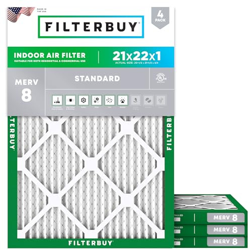 Ofenfilter/Luftfilter, Afb Silber MERV 8, 4 Stück