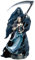 Veronese Design Unicorn Studios WU75146VA Figur Sensenmann mit Kapuze und schöne Hexe in blauem Gewand