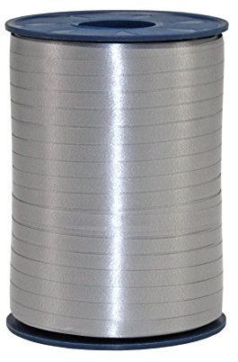 Präsent C.E. PATTBERG Geschenkband Schiefer-grau, 500 Meter Ringelband 5 mm zum Basteln, Dekorieren & Verpacken von Geschenken zu jedem Anlass