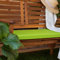 Garden mile Bench Cushion - Outdoor/Indoor Water Resistant Padded Bench - Patio Furniture Cushion - Decorative Garden Furniture Pad For Garden Bench, Patio Swing (2 Seater Bench Pad, Lime)