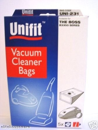 5 X QUALITY BOSS B3300 SERIES VACUUM CLEANERDUST BAGS