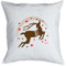 Goodman Design Lustiges Weihnachtsmotiv Kissen - Advent Deko : Rentier Farbe: Weiss