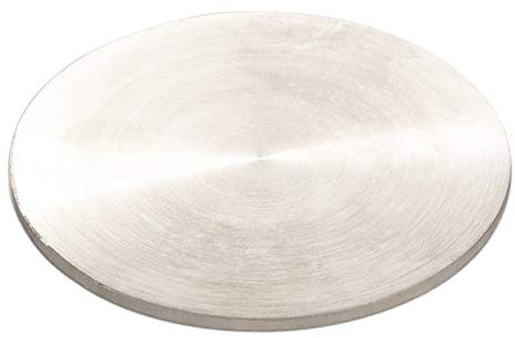 SOTECH 2 Stück Glasmontageplatten für Barkonsole gerade Ø 50 mm Edelstahloptik Montageplatten