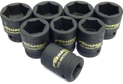 8 Piece 3/4 Impact Socket Set in case