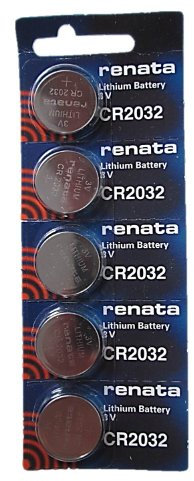 5 x Renata CR2032 Lithium Batterien