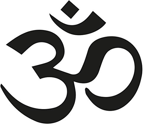 Wandtattoo Om - Heilige Silbe im Buddhismus - Größe: XL - 100cm x 87cm - 23 mögliche Farben
