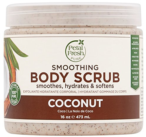 Petal Fresh Coconut Oil Body Scrub, 16 Ounce