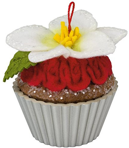 Hallmark 1295QX9422 Weihnachts-Cupcakes #8 Weihnachtsrose, Andenken, Weihnachtsschmuck