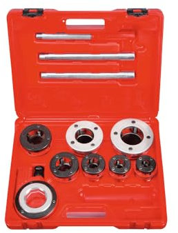 ROTHENBERGER Industrial Super Cut Premium Qualität - 6 teiliger Gewindeschneidkluppensatz - Inkl. 3 Schneidköpfen 070780X