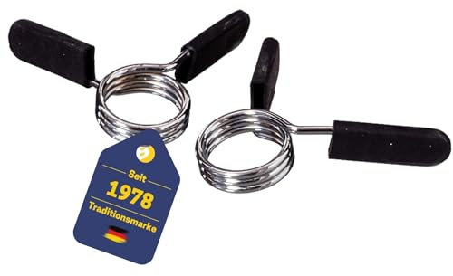 Best Sporting Federklemmen 30mm für Hanteln I 1 Paar Hantelverschlüsse 30mm mit Federklemme I 2 Federspanner I Federverschluss I Hantelklemmen I Sicherungen und Verschlüsse für dein Krafttraining (1 Paar)
