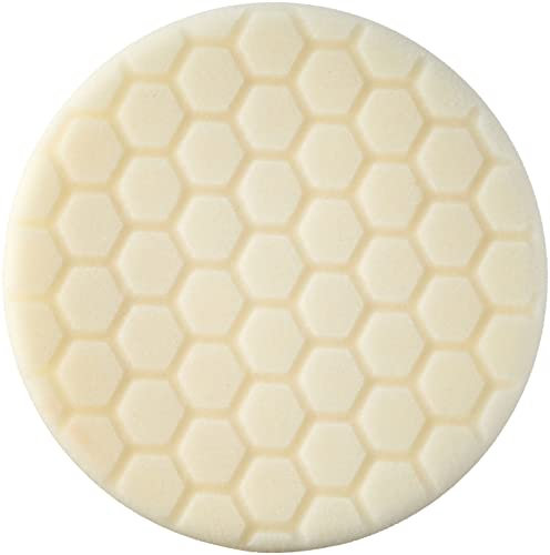 Chemical Guys BUFX_104HEX6 Hex Logic 6.5 Inch White Light Medium Polishing Pad Polishing Sponge White ø165 mm