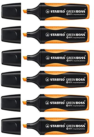 STABILO Textmarker GREEN BOSS, orange VE=6