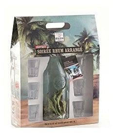 Valisette Soirée Rhum Arrangé pour préparation QUAI SUD (1 carafe 70g + 6 petits verres)