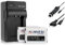 2 Akkus + Ladegerät (KFZ, Netz) kompatibel mit Sony NP-BX1 / HDR-AS50, AS200V, AS300 … / DSC-HX400, RX100 IV... / PJ410 ... / FDR-X1000V, X3000R ... (s. Liste)