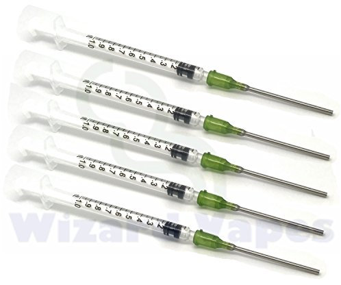 1ml Syringe & 14G Blunt Needle (5 Pack) for DIY Mixing (1ml Syringe)