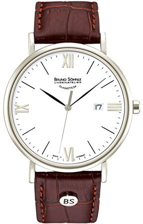 Bruno Söhnle Herren Analog Quarz Uhr mit Leder Armband 17-13085-971