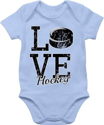 Shirtracer - Baby Body Kurzarm - Sport & Bewegung - Love Hockey