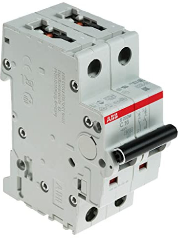 ABB S202M C16 INTERRUTTORE AUTOMATICO 10KA 2P, White