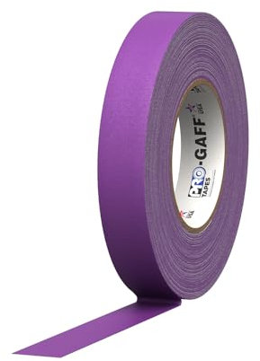ProTapes 840178015617 Pro Gaff Premium Reinigungstuch matt Gaffers Tape mit Gummi Kleber, 11 Mil Dick, 55 YD. Länge, 2,5 cm Breite, Violett