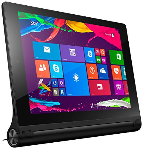 Lenovo Yoga Tablet 2-8 20,32 cm (8 Zoll Full HD-IPS) Windows Tablet (Intel Atom Z3745 Quad-Core Prozessor, 1,86GHz, 2GB RAM, 32GB interner Speicher, 1.6MP + 8MP KameraTouchscreen, Windows 8.1) schwarz