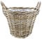 Rattankorb, Pflanzkorb Rattan, groß mit Griffe ca. Ø 40 x 30 cm