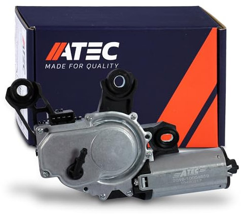ATEC Germany Scheibenwischermotor 12v hinten inkl. Spritzdüse, Heckscheibenwischermotor Kompatibel mit SEAT LEON, SKODA FABIA 1, OCTAVIA 1 Kombi, VW BORA Variant, GOLF 4, GOLF 4 Variant