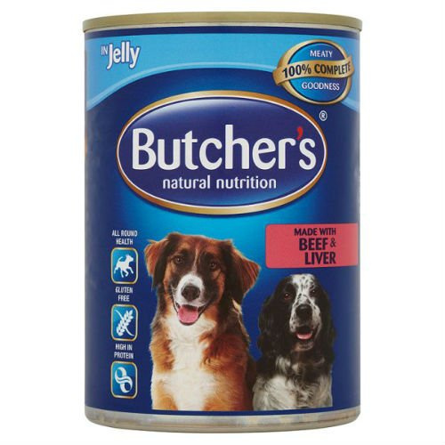 Butcher's Made with Beef and Liver in Jelly 400g Dog Snacks Case of 12