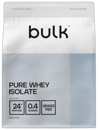 Bulk Pure Whey Isolate 90, Chocolate Peanut, 2.5kg | 25g Protein per Serving, Ultra-Filtered Whey Isolate, Low Sugar, Low Fat, Fast Absorption, Supports Muscle Maintenance