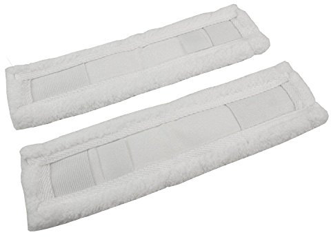 Fits Karcher WV60 Window Vacuum Cleaner Glass Vac Cleaning Pads Covers Cloths x2