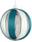 MiniSun | Modern Turquoise/Teal and Cream Fabric Cocoon Style Ceiling Light Shade | Pendant Lights, Home Décor & Improvement Essential | 290cm Shade Width
