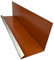 Wandanschlußblech 2 m lang Aluminium farbig 0,8 mm (mittel, Rot RAL 8004)