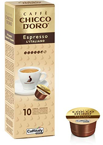 100 Cápsulas Caffitaly System Caffe 'Chicco d' Oro Espresso L 'italiano