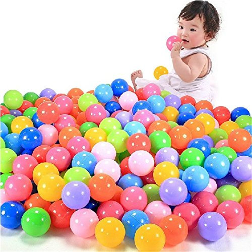 200pcs Colorful Soft Plastic Ocean Balls - Baby Kid Swim Pit Toy (200pcs Sports Balls)
