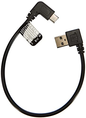 System-S Cavo di connessione angolare tipo C, USB 2.0 da 27 cm