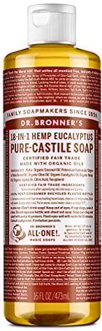 DR BRONNERS Liquid Soap Eucalyptus, Flüssigseife Eukalyptus 475 ml - Naturseife, (1er Pack)