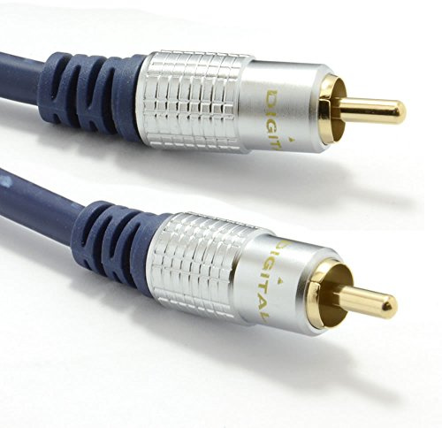 kenable Pure HQ OFC SPDIF Digital Audio Cable 75Ohm Subwoofer Phono RCA Lead Gold Plated 5m