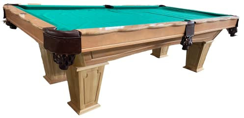 8 Ft. Tunierpoolbillard Billardtisch Poolbillard Farbe: Natur Tuch Grün Maß: 254x142cm Pool Billard Modell Wingate Nr.12 mit 3cm starken Schieferplatten