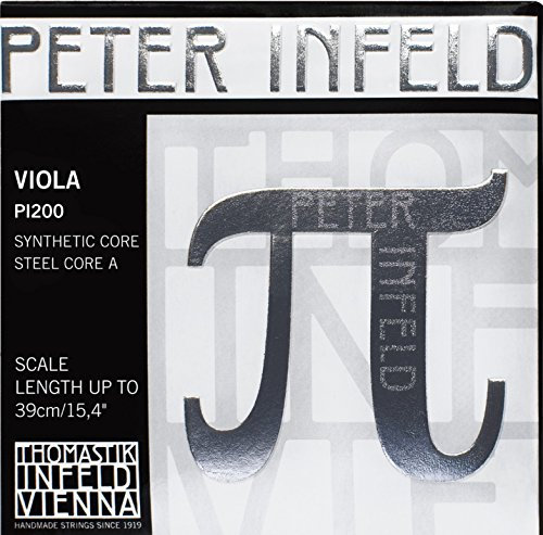 Thomastik 637920 Saiten für Viola PETER INFELD Synthetic Core, Satz 4/4 mittel