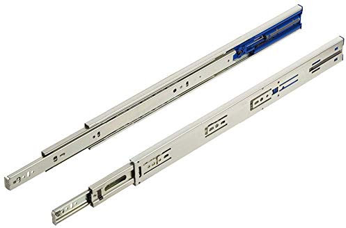 Gedotec Schubladenschienen Vollauszug 400 mm Kugelführung ACCURIDE 3832 TR | Tragkraft bis 45 kg | Teleskopschiene mit Push-top-Open Ausfahreinrichtung | 1 Paar - Auszüge für Küchen-Schränke