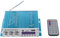 WINGONEER Mini Bluetooth estéreo de Alta fidelidad de Audio Amplificador AMP Bass Booster MP4 12V de la Ayuda FM / MP3 / TF/USB/DVD para Coche de la Motocicleta del Coche automático de CD DVD