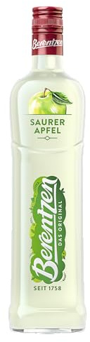 Berentzen | Saurer Apfel | Reinste Destillate, vereint mit dem Geschmack fruchtig-saurer Äpfel | Ideal als Shot oder in spritzigen Cocktails | 0,7L | 16% Vol.