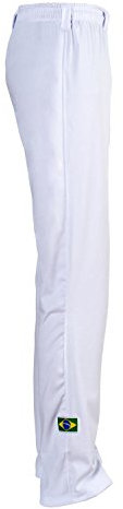 JL Sport Authentische Brasilianische Capoeira Kampfsport Unisex Hosen (Weiß) - L