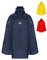 HOCK Fahrrad Regenponcho mit Kapuze inkl. Sichtfenster - Fahrradponcho Wasserdicht mit Reflektoren - Herren Damen Regenschutz - optimales Regencape zum Mitnehmen für alle Biker - Blau - L