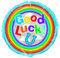 Prismatischer Folien-Luftballon Viel Glück - 45 cm - Good Luck