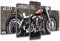 Cuadros Camara Wandbild - Bild Motorrad Harley Davidson, Motorrad Antigua Vintage, 165 x 62 cm, Holzdruck - XXL Format - Kunstdruck, 26552
